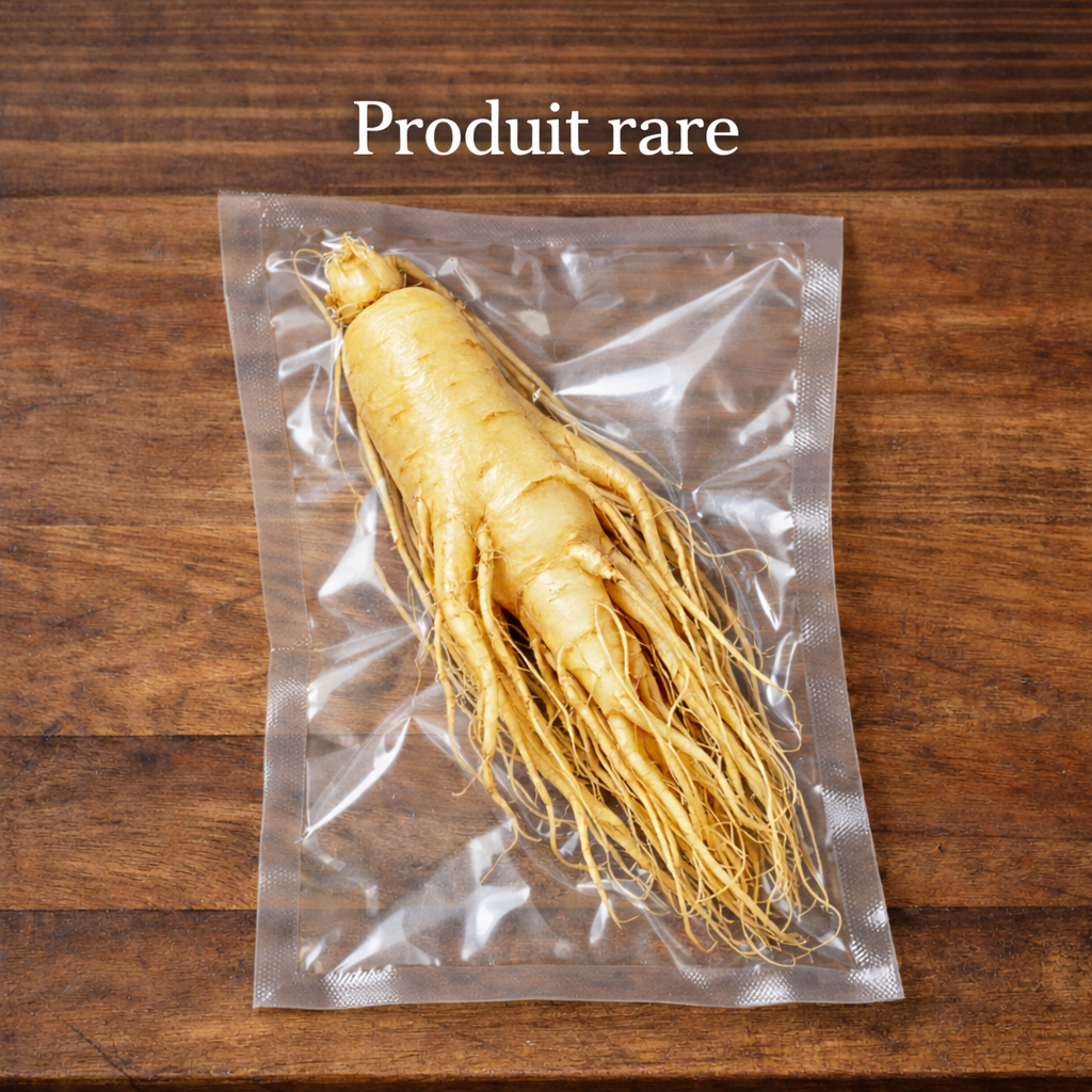 gensing frais dans son eau